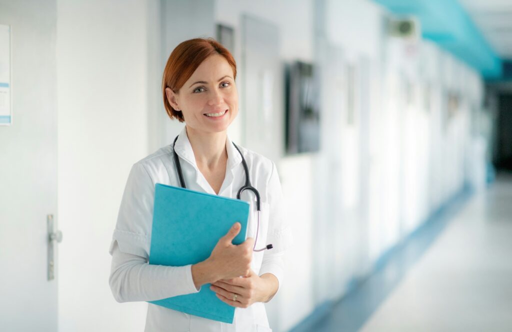 Doctor with a medical record