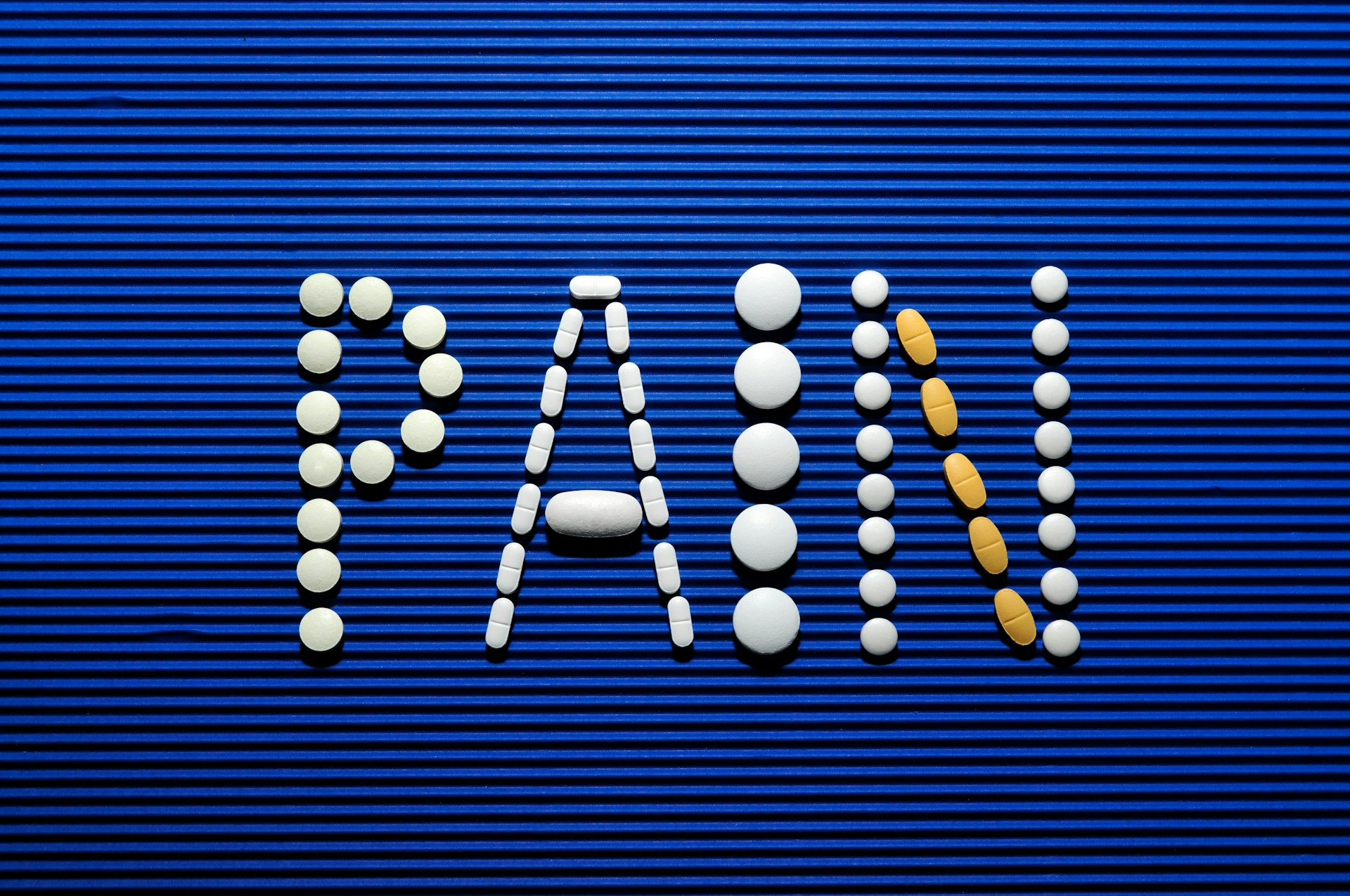 Pain written in difference pills, paracetamol