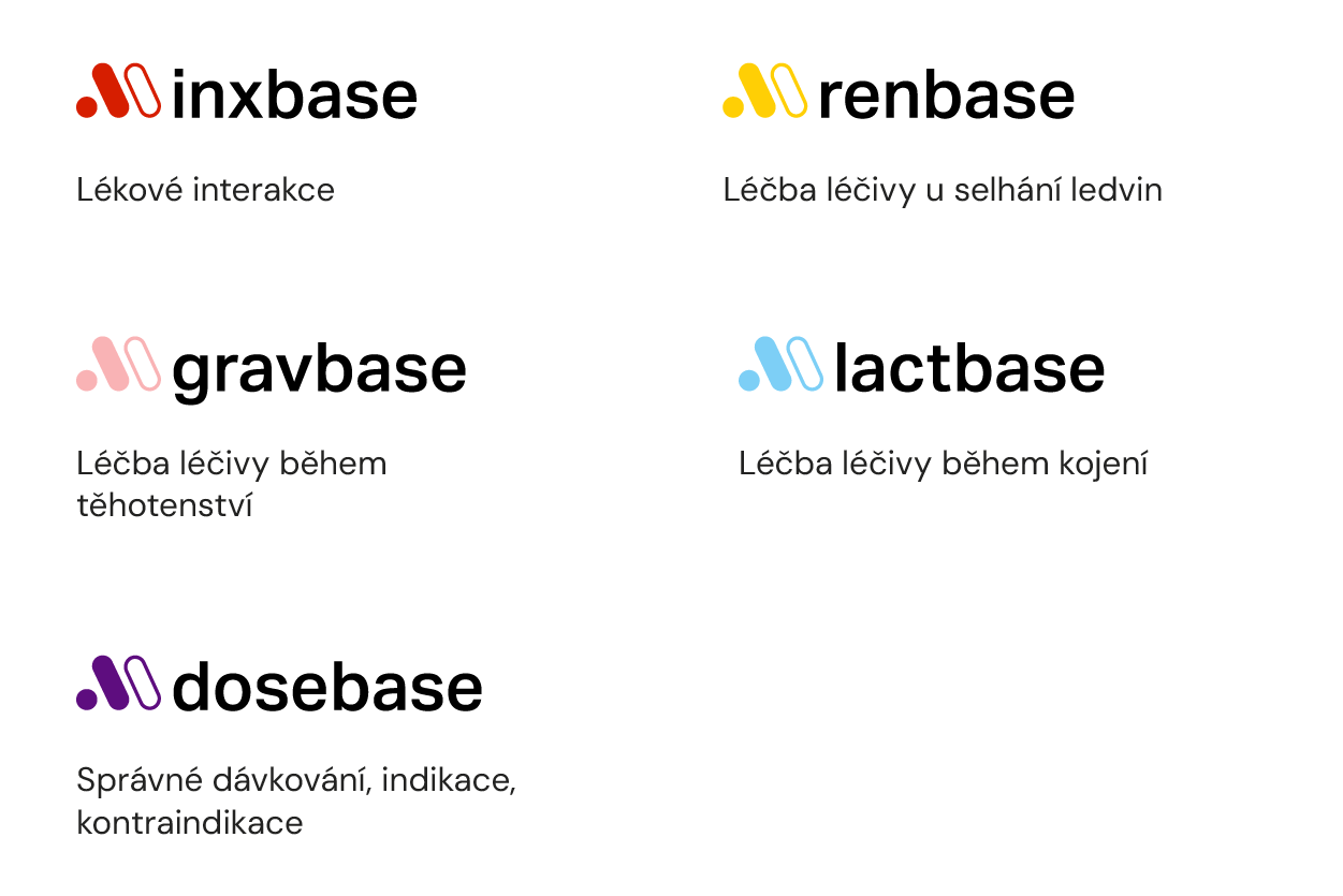 Přehled oblastí bezpečnosti farmakoterapie podporovaných systémem Medbase CDS.