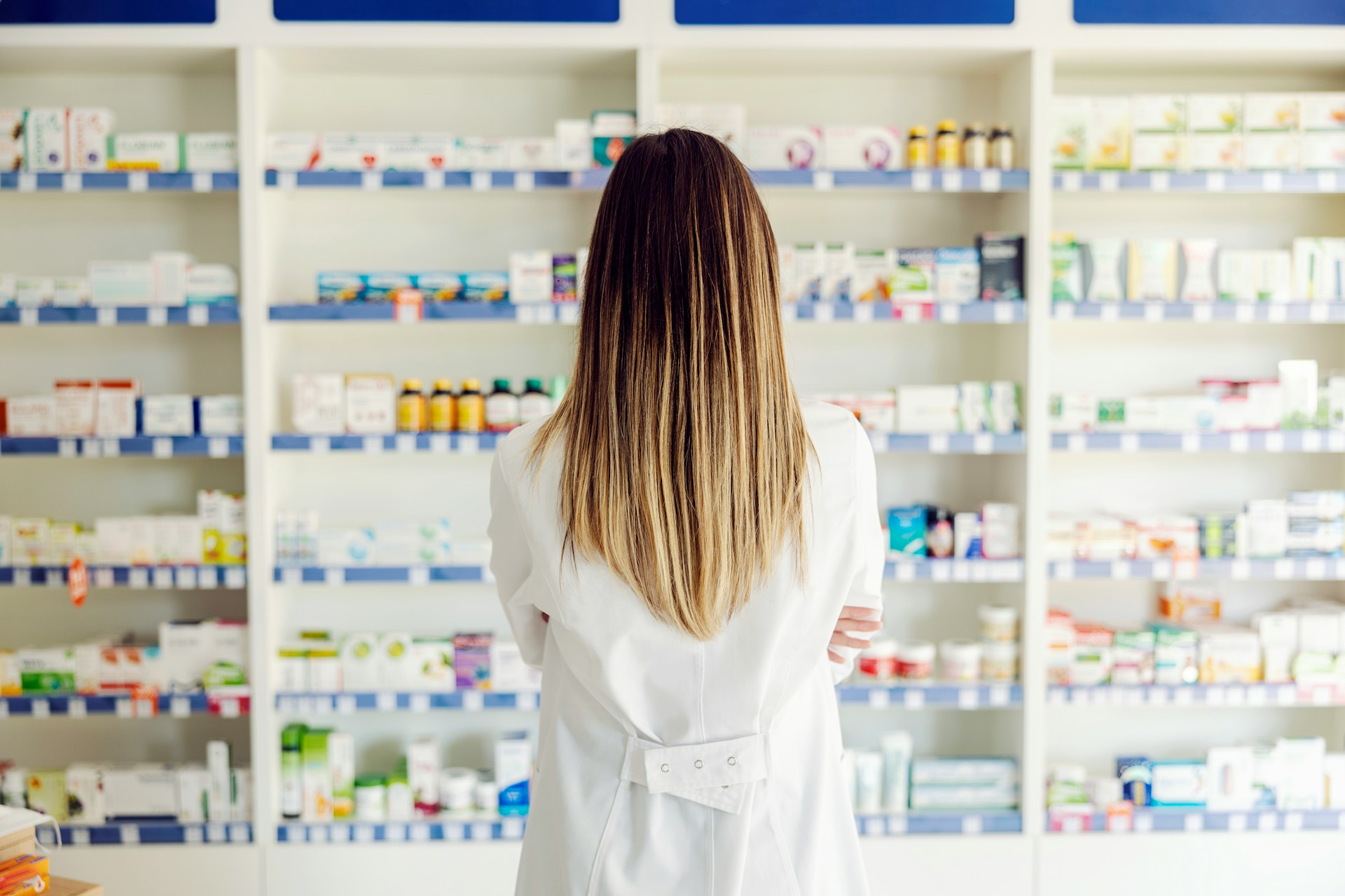Pharmacist in a pharmacy – medication safety and safe use of medicines